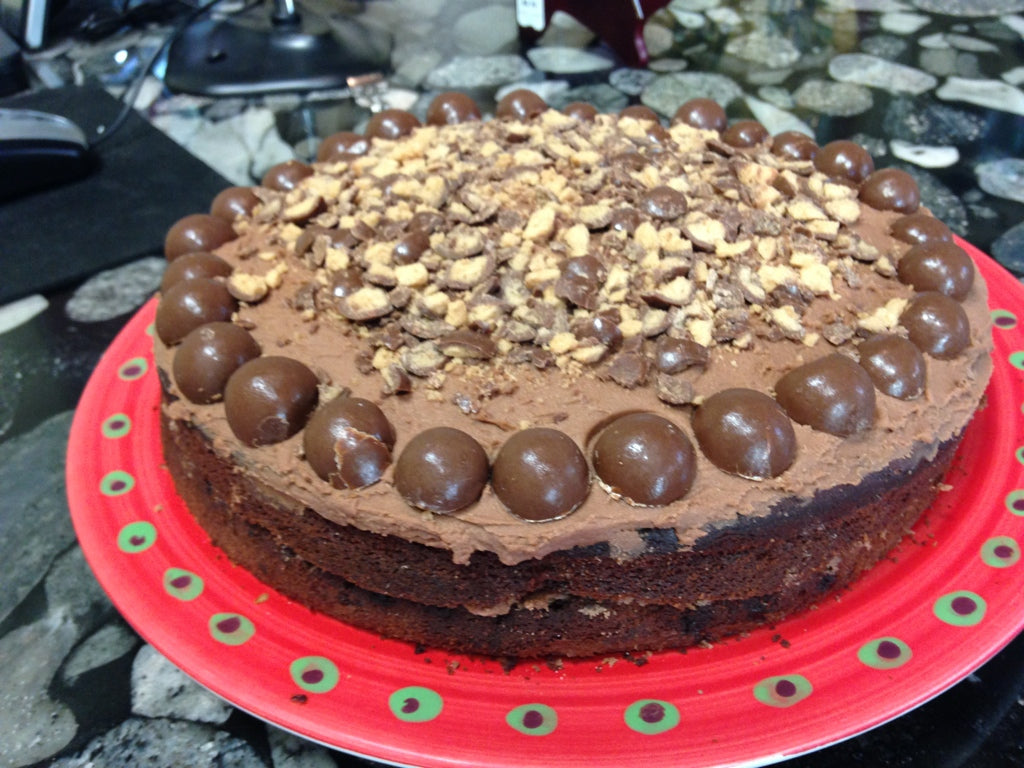 malt ball cake