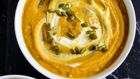 CAULIFLOWER PUMPKIN BISQUE