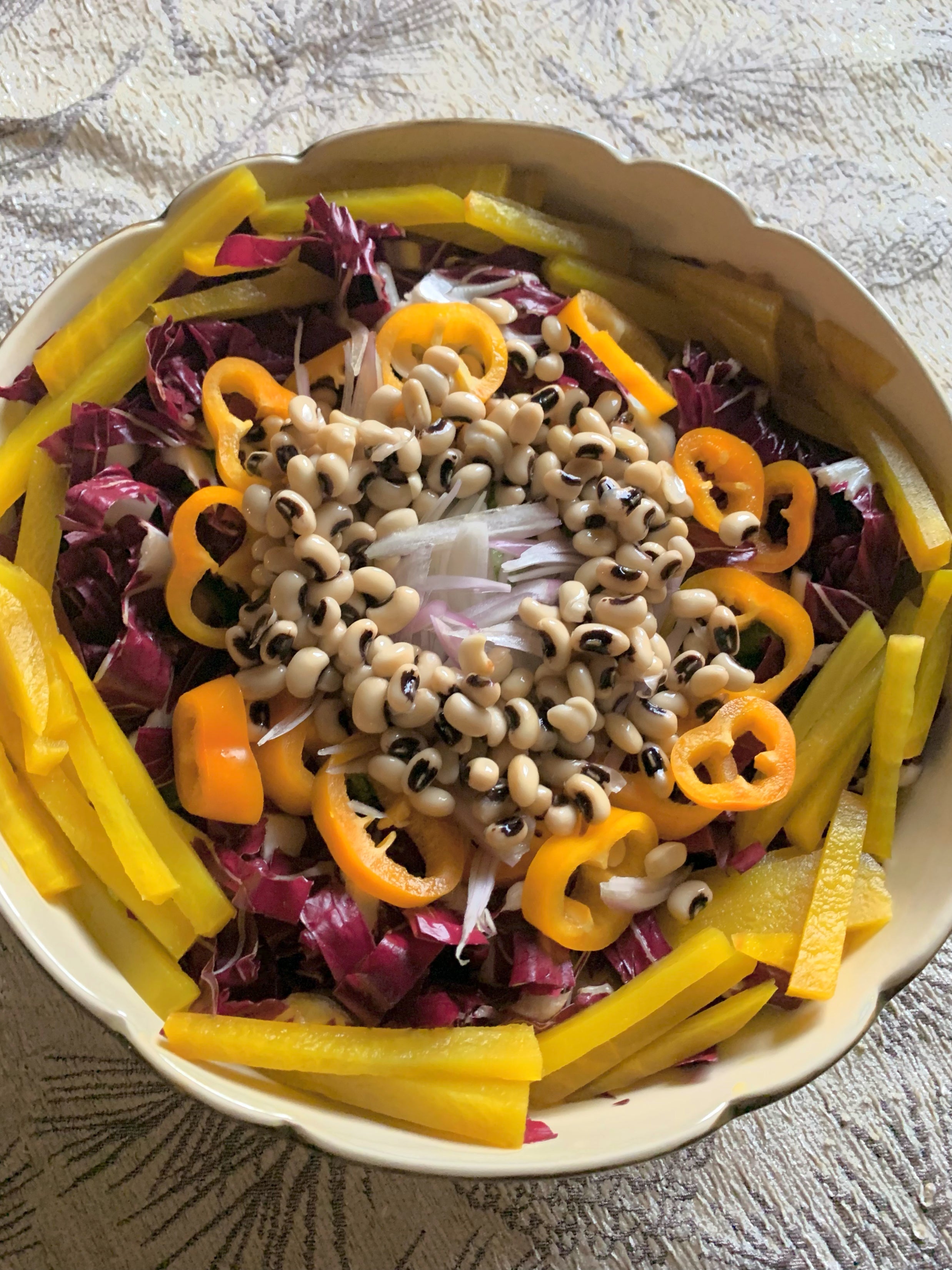 BLACK-EYED PEA AND BEET SALAD