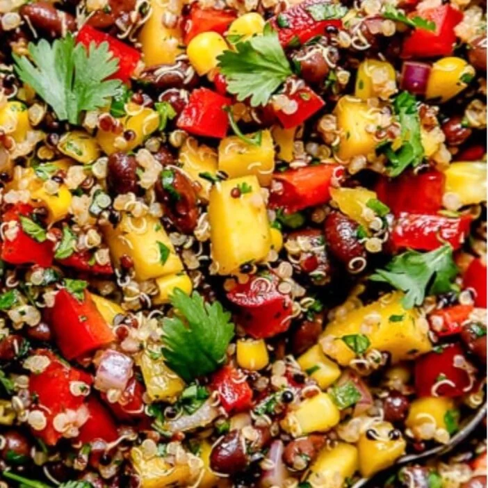 Kale, Quinoa, Pineapple and Black Bean Salad