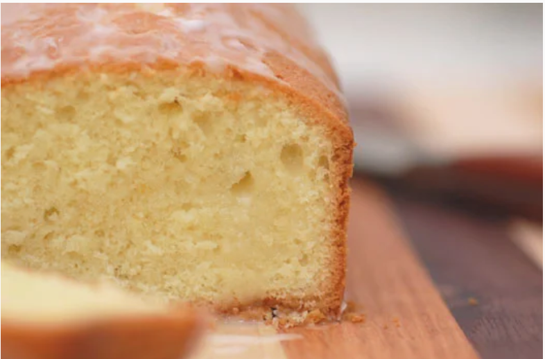 LEMON OLIVE OIL POUND CAKE WITH LEMON GLAZE